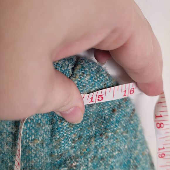 Marc Jacobs womens speckled blue wool tweed blazer jacket size 6 - Picture 11 of 11